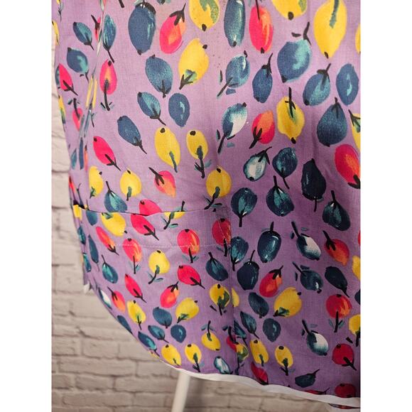 Anthony Richards Women's TShirt Tank Apron Purple‎ Fruit Dbl Pocket New XL - Picture 7 of 11